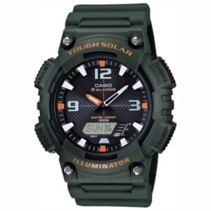 Casio Men’s Tough Solar AQ-S810W-1AVCF Sport Combination Watch – Durable Analog Digital Solar Powered Watch