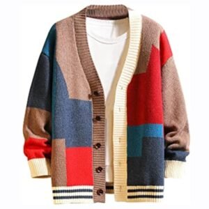Gurunvani Men’s Cardigan Sweater – Stylish Knitted Winter Wear Button-Down Warm Pullover