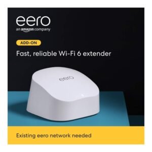 Amazon eero 6 Dual-Band Mesh Wi-Fi 6 Extender – Whole Home Coverage with Fast, Reliable Internet