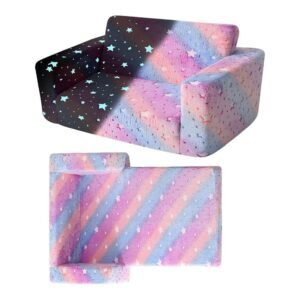 fond + found Kids Sofa Couch, 2 in 1 Children's Convertible Sofa