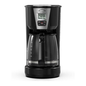 Auspure AusBrew-1812 Programmable Drip Coffee Maker with Permanent Filter & Auto Cleaning