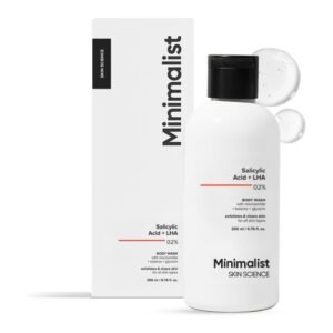 Minimalist 2% Salicylic Acid + LHA Cleanser – Acne-Fighting & Exfoliating Body Wash (Fragrance-Free)